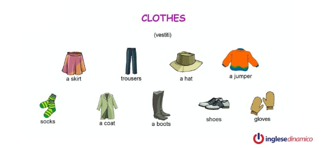 Come descrivere i vestiti in inglese